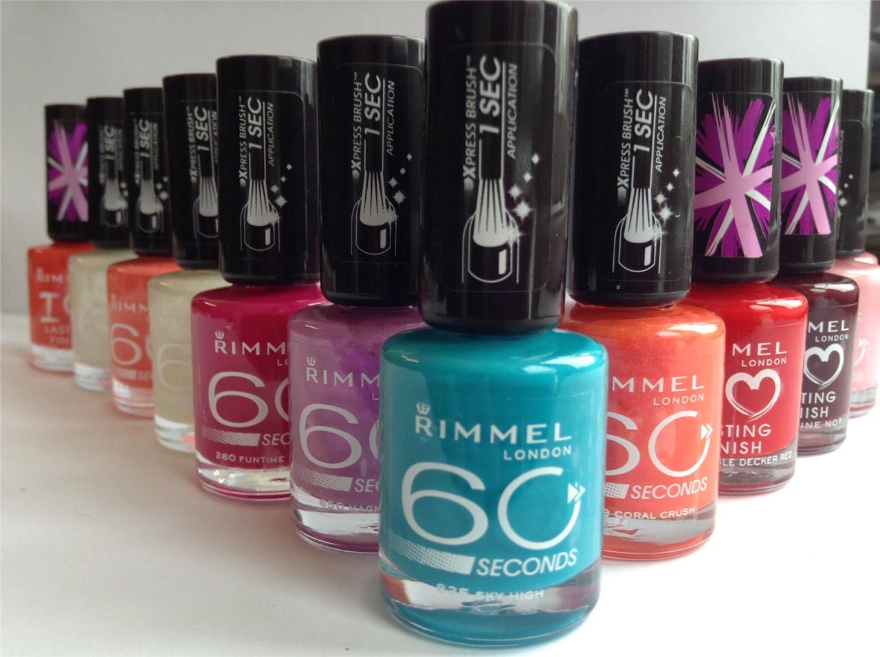 7. Rimmel London 60 Seconds Super Shine Nail Polish in "Black Out" - wide 10